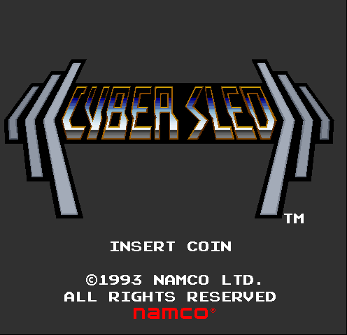 Cyber Sled (US) Title Screen